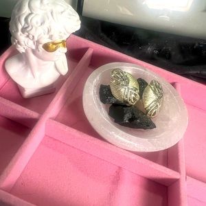 Coro signed vintage silver tone screw backs